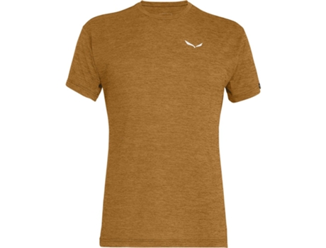Camiseta de Hombre SALEWA Puez Melange Dryton Marrón (XL)