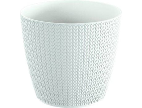 Maceta PROSPERPLAST Wheaty (Blanco - 25.8 x 25.8 x 22.9 cm)