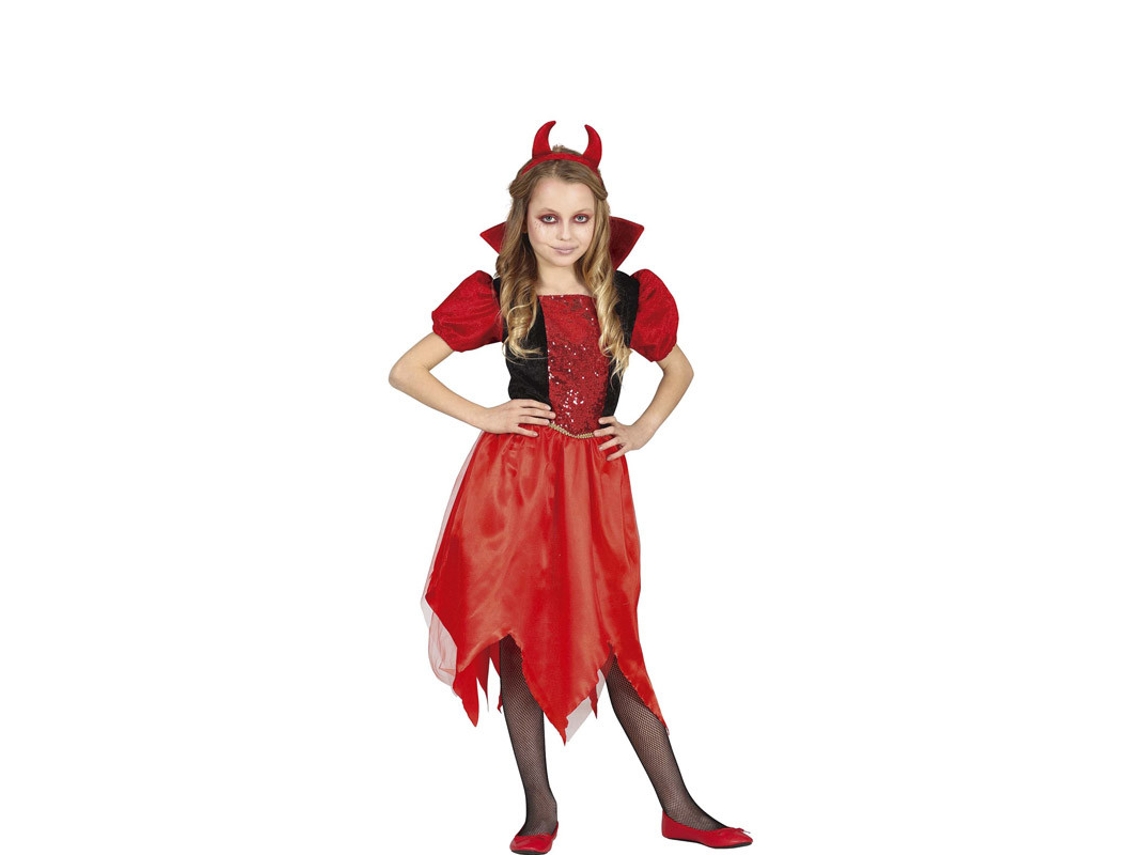 Disfraz de Niña GUIRCA Diablo  (5 - 6 años)