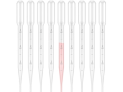 VVJIJILLY Pipetas Graduadas Transparentes 100 Peças, Pipetas De Transferência Para Laboratório, Sala De Aula, Experimentos