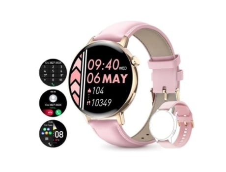 Reloj Inteligente Chronus I39 Función de Pantalla Dividida Inteligente Rosa AUJEZON