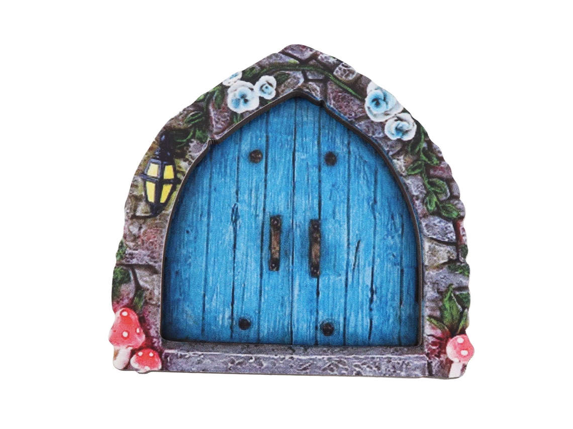 Puerta de hadas para árboles, decoración en miniatura, jardín infantil