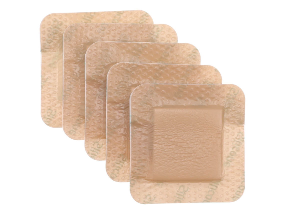 6 Parches De Espuma De Silicona Para Apósitos, Adhesivos Autoadhesivos Para Heridas.