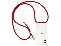 Carcasa Transparente Iphone 11 Con Colgante De Nylon. Accesorio De Moda, Ajuste Perfecto Y Máxima Protección