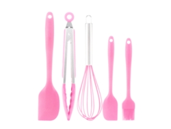 Juego De Utensilios De Cocina De Silicona Para Bricolaje - Herramientas Para Hornear - Rosa JEIIBRZUI