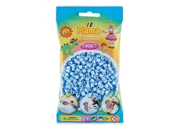 Juego de Mosaicos HAMA Set de Cuentas de Plastico midi ice blue (1000 Peças - Azul)