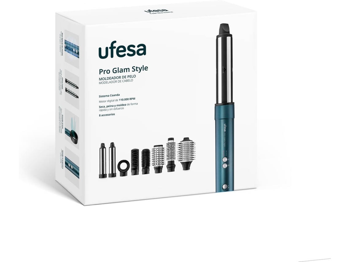 Modelador UFESA Pro Glam Style (1500 W - 3 Niveles de Temperatura)
