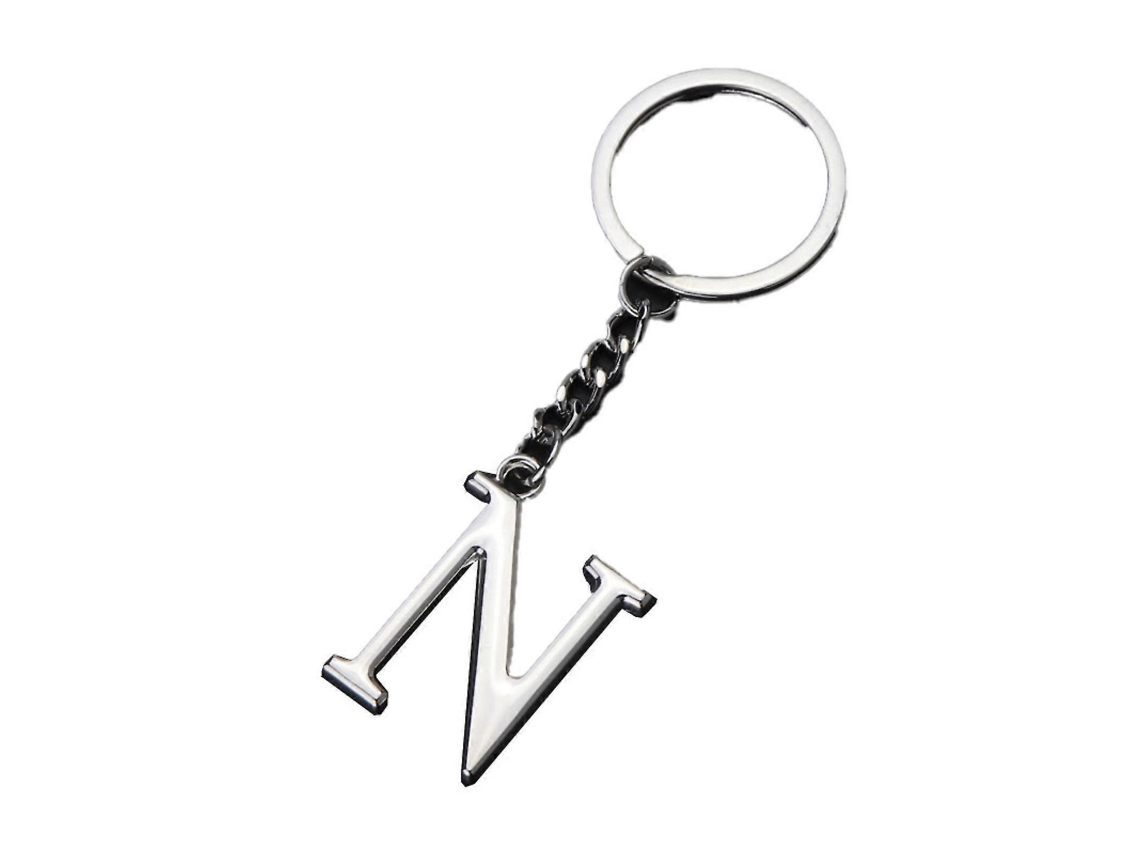 Llavero decorativo galvanizado con 26 letras A-Z, fabricado en metal resistente a la luz.
