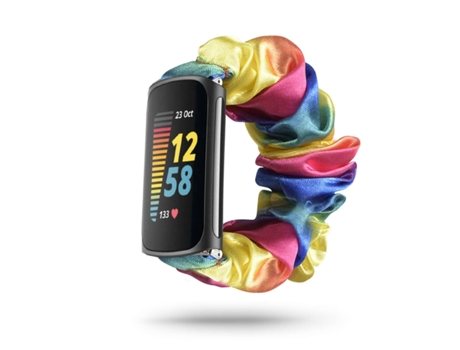 Correa Fitbit Charge 5 Pulsera Scrunchie Multicolor