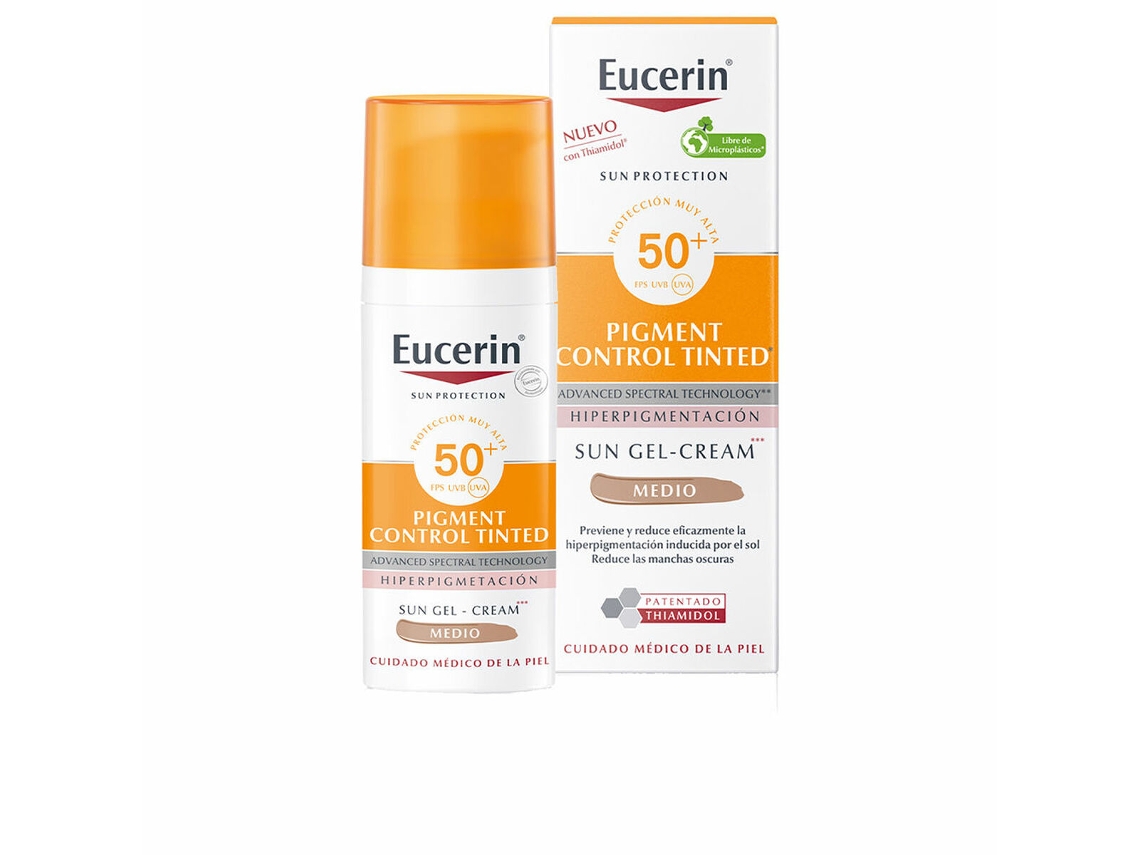 Crema Gel Solar Con Color Control De Pigmentación Spf 50+ Medio