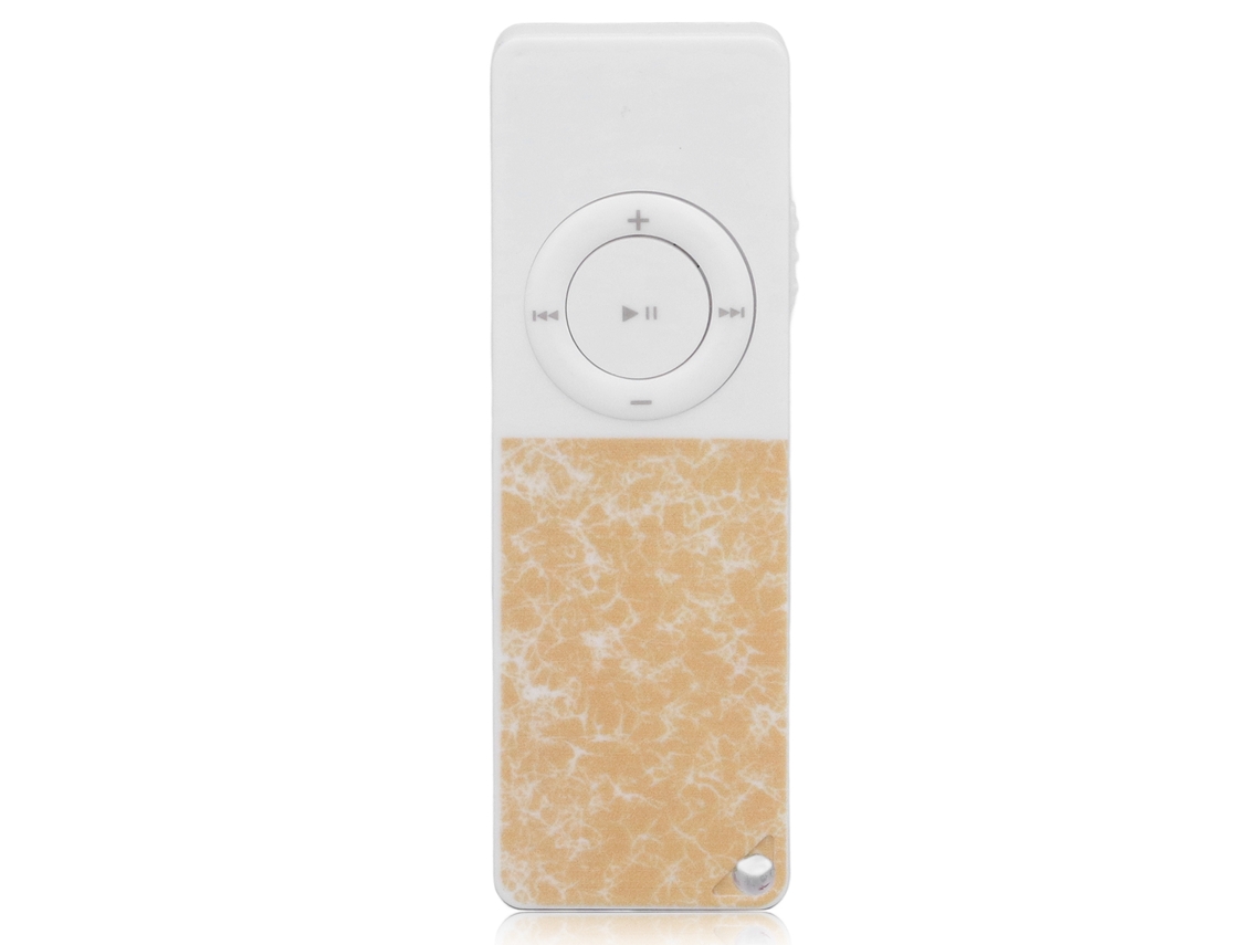 MP3 player Mali slim clássico, som Hi-Fi, até 64GB, amarelo | S/MARCA