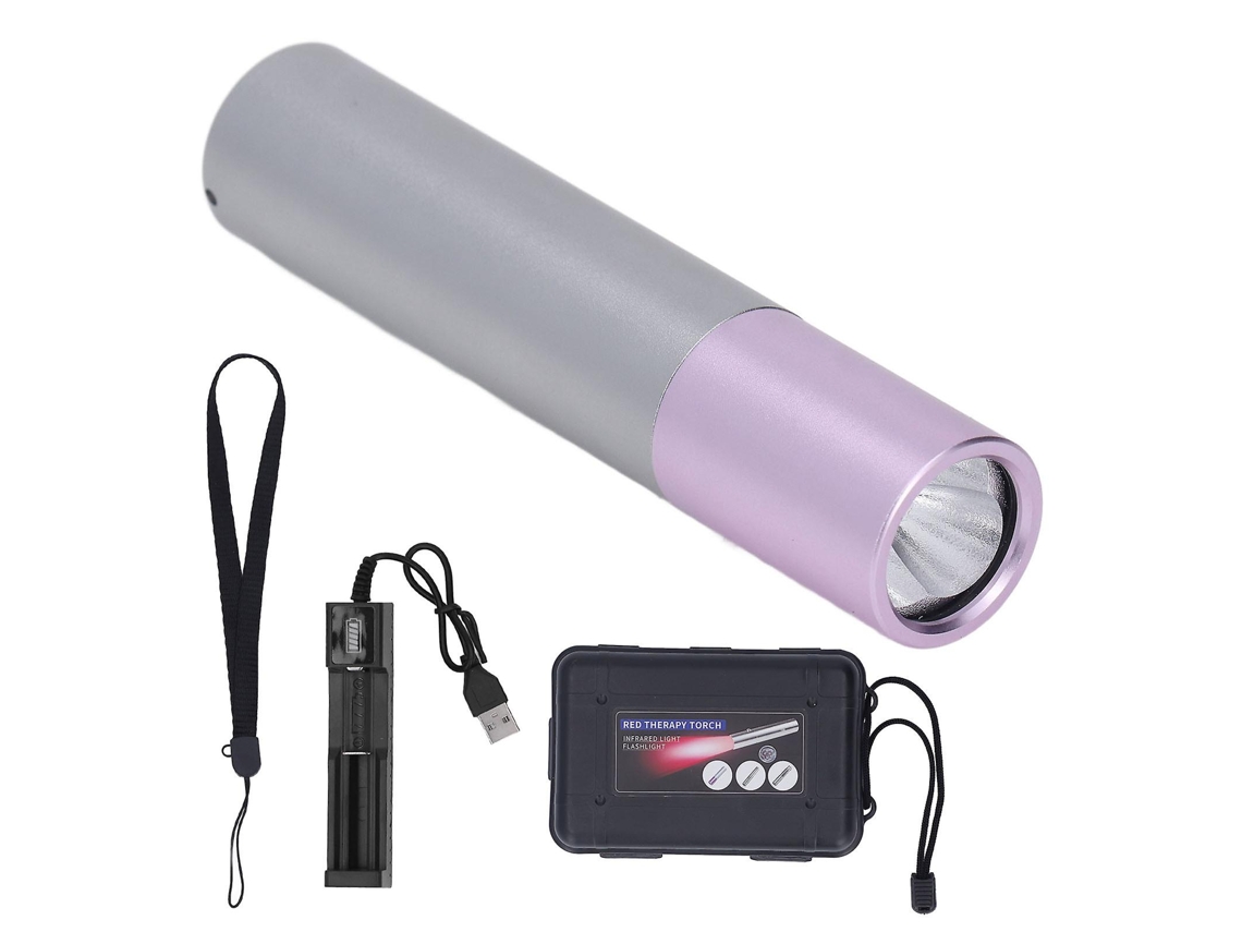 Linterna LED infrarroja ROSEWELL de 630 nm, 660 nm y 850 nm, terapia de luz roja para aliviar el dolor articular y muscular (portátil)