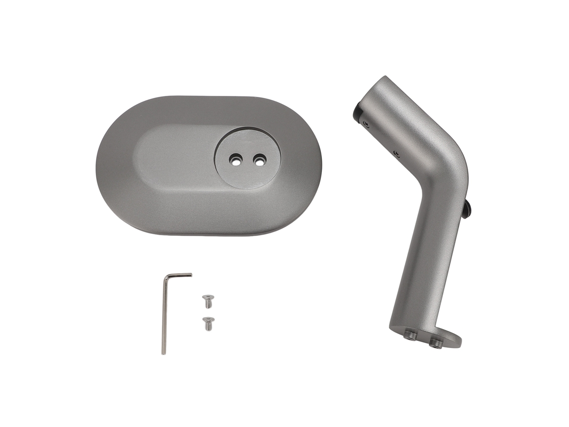 Soporte De Mesa Para Secador Y Plancha De Pelo Airstrait Ht01, Metálico Antideslizante, Gris Plateado.