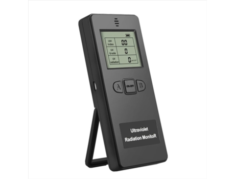 Detector de radiación ultravioleta Digital portátil, medidor UVI ultravioleta, radiómetro, equipo de protección, prueba negro