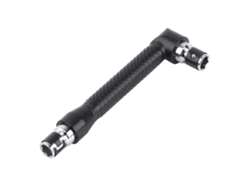 Llave de vaso hexagonal en forma de L de 1/4 de pulgada con doble cabezal (sin marca)