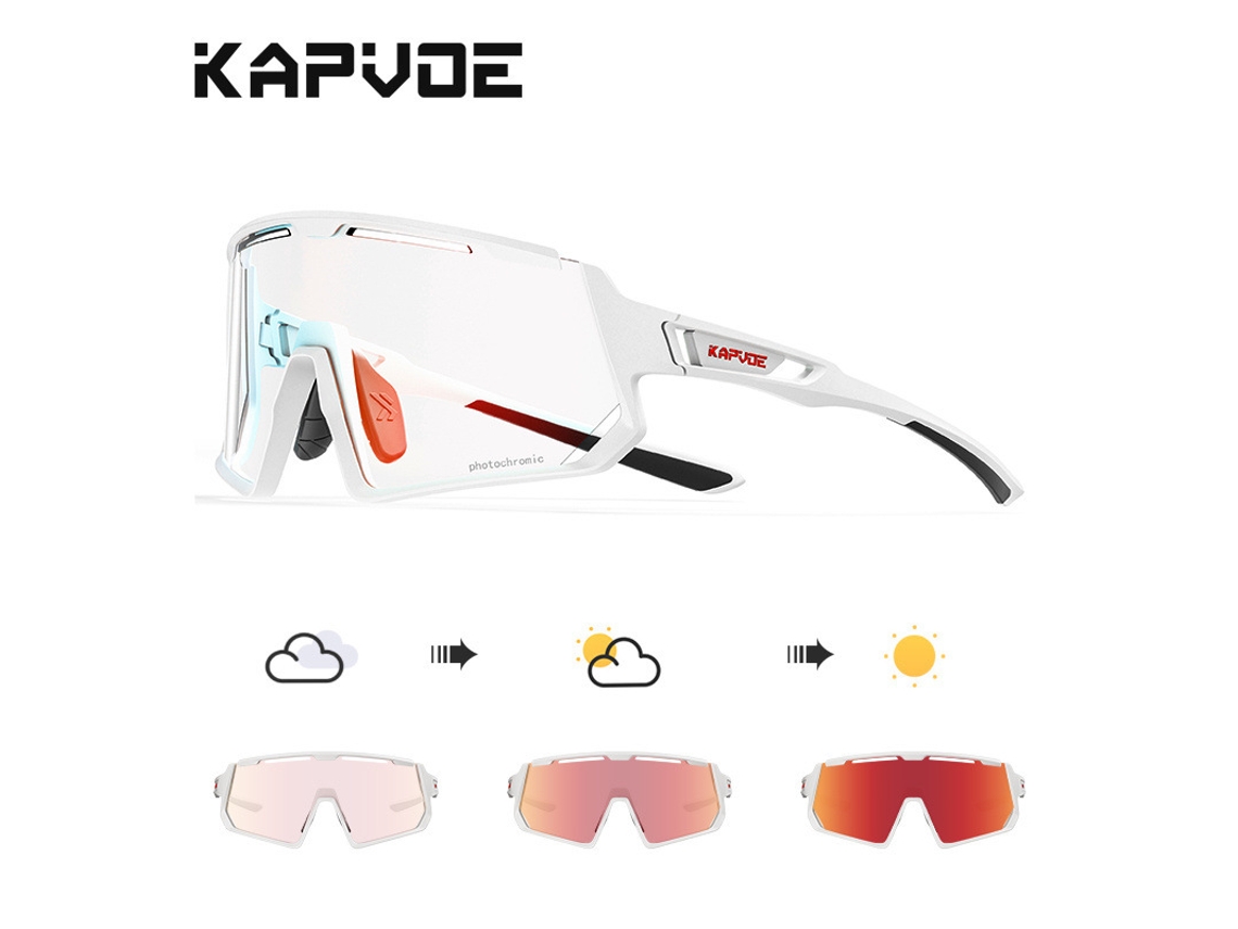 Gafas De Ciclismo Con Lentes Fotocromáticas De Doble Uso (día Y Noche), Pantallas Para Bicicleta, Unisex, Protección Uv.