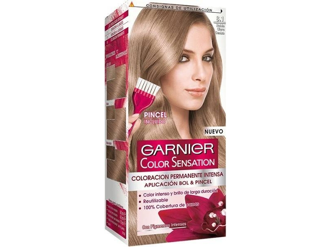 Tinte de Cabello GARNIER Color Sensation 8.1 Rubio Claro Ceniza