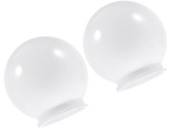 2 Piezas De Decoración De Pared Esférica De Acrílico Blanco Para Exteriores, Ligera Y Protectora.
