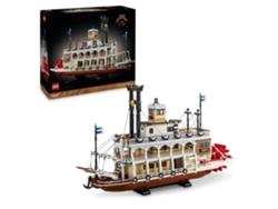 Lego Ideas 21356 Barco de vapor del río Misisipi, set de construcción para adultos
