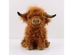 2026-20115-juguete De Peluche Vaca Highland, 25cm, Cute Cattle Suave, Almohada De Peluche Para Niños Y Fans Regalo De Navidad Marrón