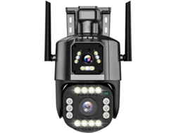 Cámara Ip 4k De 4mp Con 4g/wi-fi, Doble Lente, Pantalla, Monitor De Red, Para El Hogar.