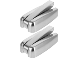 Ganchos De Pared Plegables De Zinc Cepillado De 2 Piezas, Soportes Multiusos Para Casco Y Abrigo.