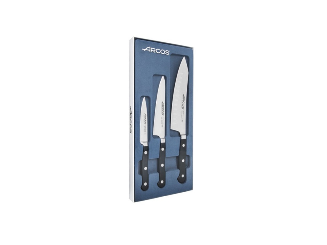 Juego de 3 cuchillos de cocina de acero inoxidable 805900 - ARCOS