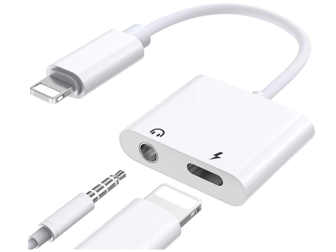Adaptador de auriculares HDMI 1212-y24 para iPhone, color blanco*