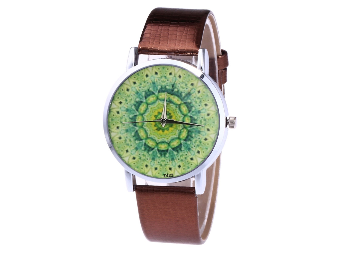 Reloj De Cuarzo Unisex Con Correa De Pu Para Hombre Y Mujer T422-yx (café)