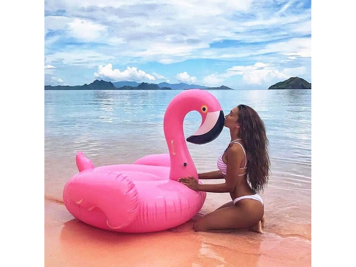 MEOIRUERY Flamenco Hinchable, Flotador de Piscina para Adultos Forma de Flamenco