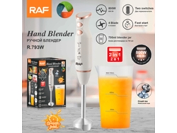 (blanco) Estándar Europeo - Licuadora/batidora Eléctrica 2 En 1 De Acero Inoxidable Para Cocina Doméstica