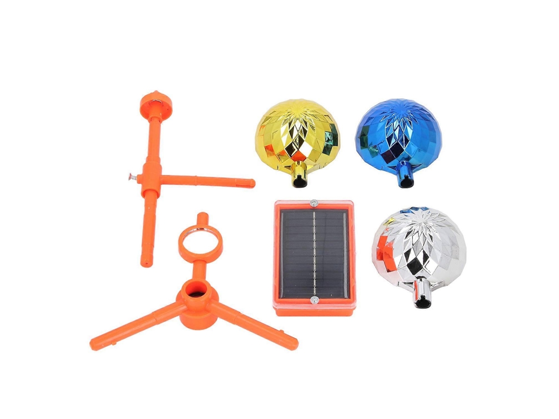 Reflector solar Yunzii para pájaros, con sonido y luz, para patio exterior, con forma de V, giratorio y colorido.