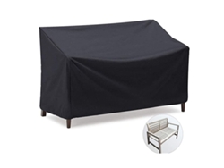 KOFIHETY Cubierta para Banco de Jardín SanGlory, Impermeable, Resistente al Viento, con Recubrimiento Anti-UV