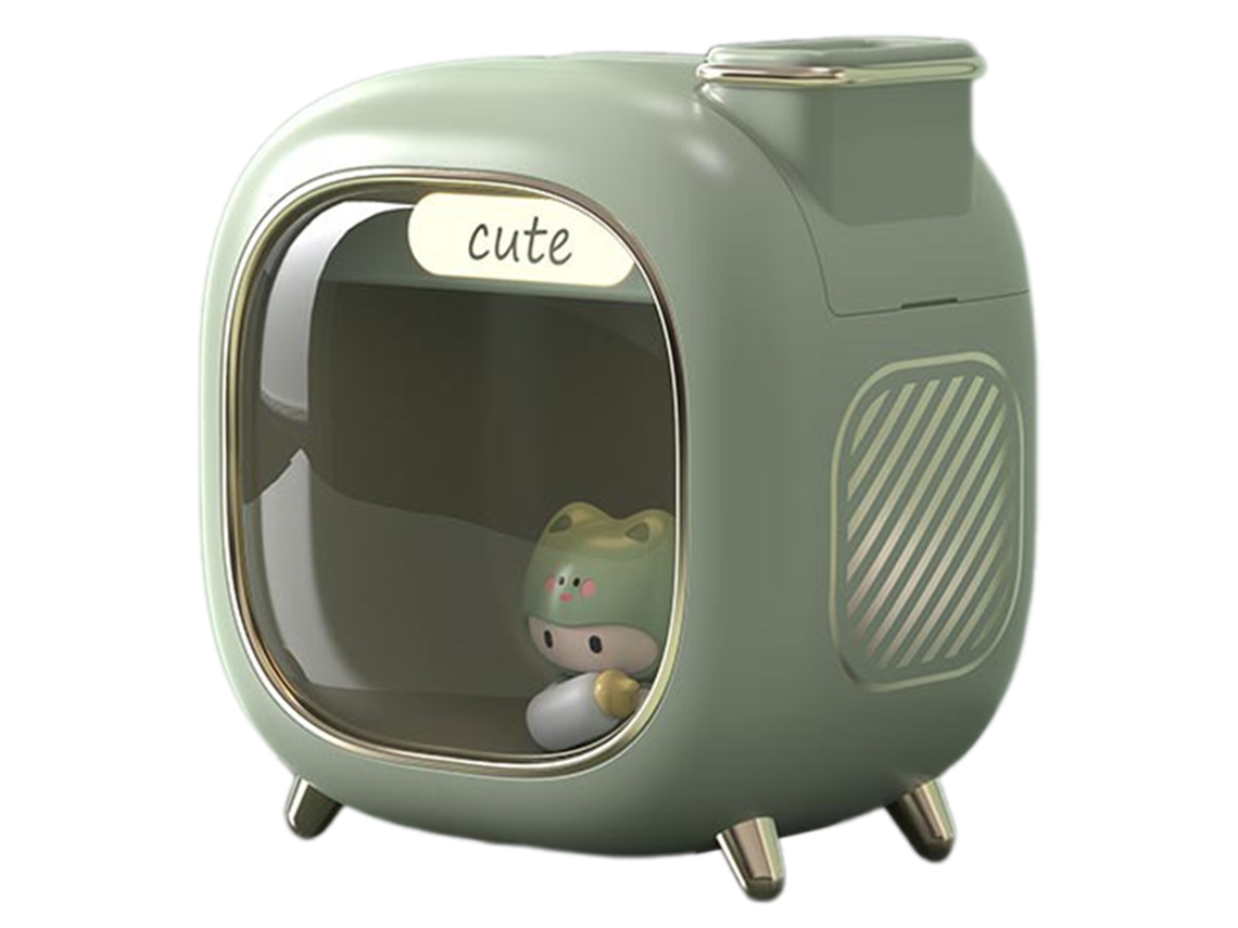 Humidificador Digitallab Mini Cartoon, compatible con aromaterapia, recargable (verde)