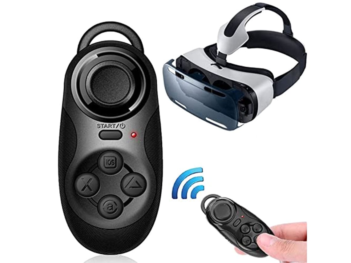 Mando A Distancia Inalámbrico Multifuncional Bluetooth 3.0 Para Realidad Virtual, Selfies, Juegos, Música Y Ratón De Mano.