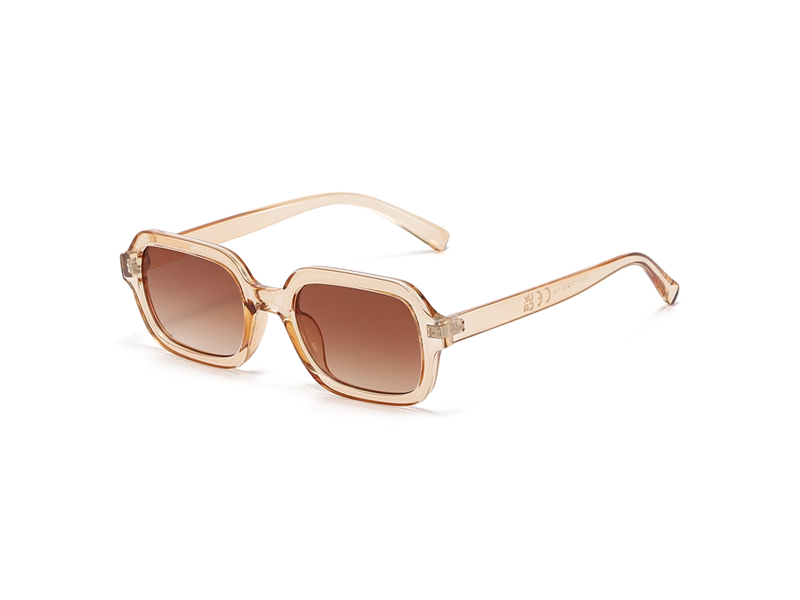 (estilo 3) Gafas De Sol De Ciclismo Cuadradas Pequeñas, Estilo Retro Amarillo Moderno, Protección Uv400