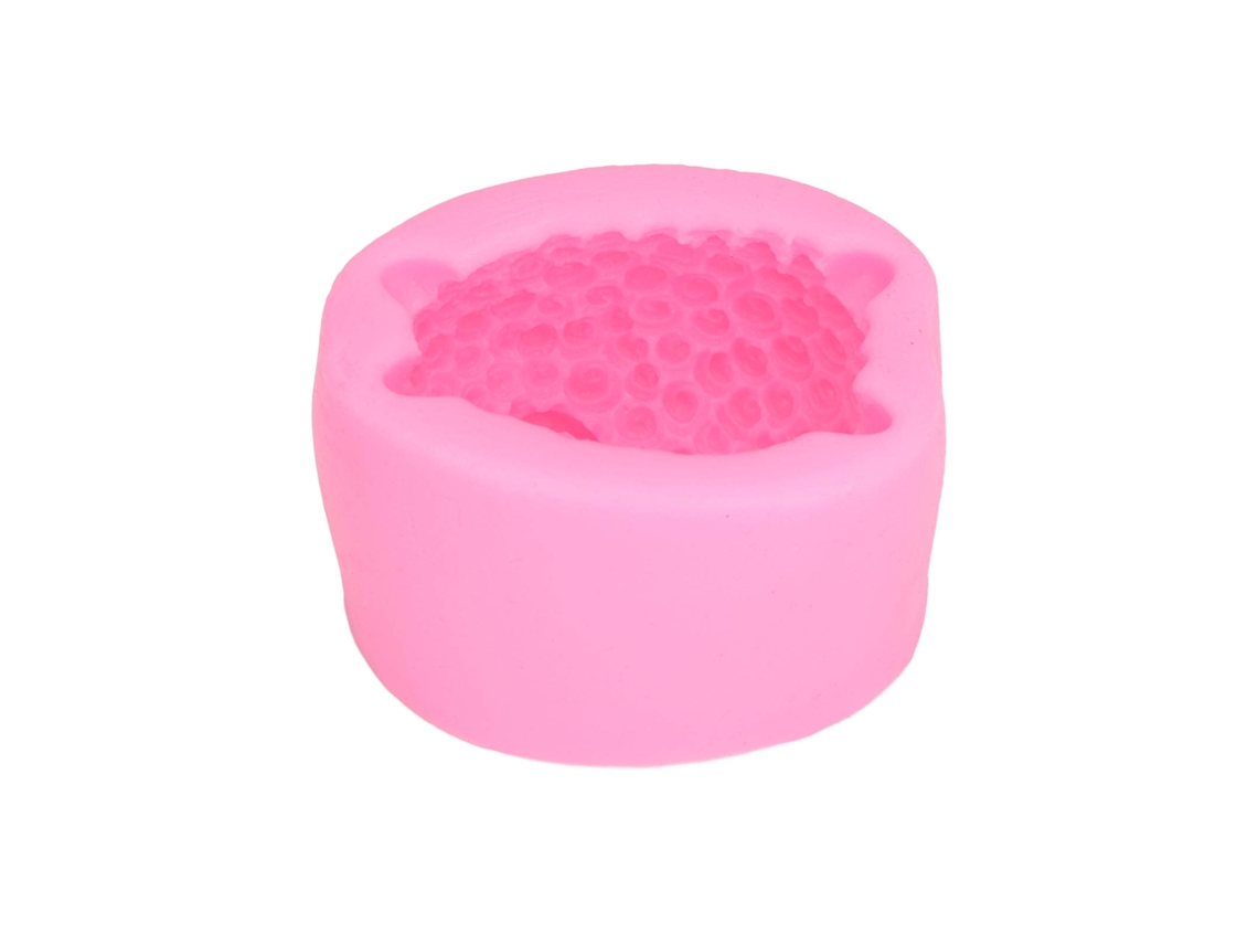 Molde De Silicona 3d De Oveja Para Manualidades, Ideal Para Pasteles, Chocolates, Jabones Y Masa De Azúcar. Color Rosa.