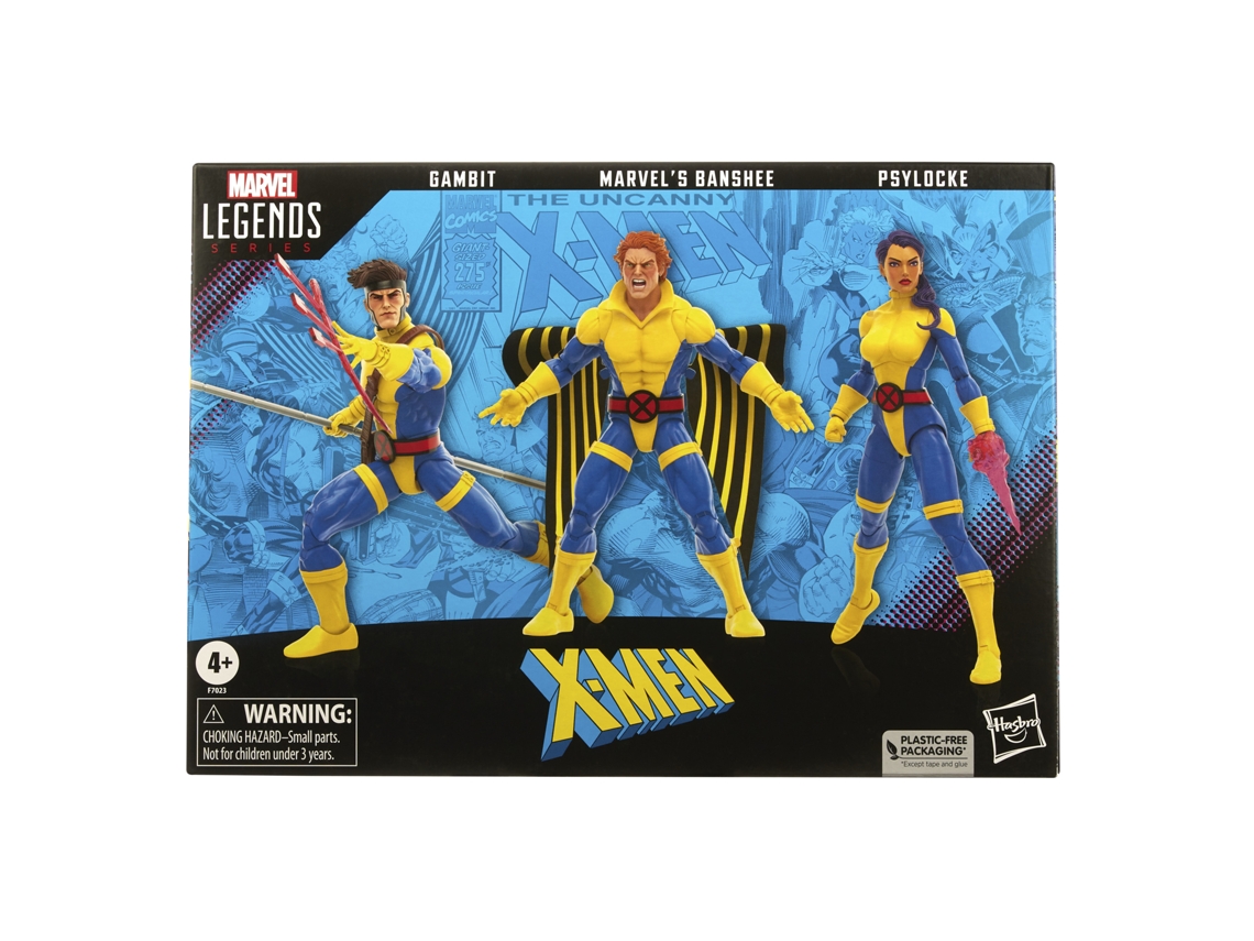Figura MARVEL CLASSIC Hasbro Legends Series: Banshee Gambit e Psylockes (Edad Mínima Recomendada: 4 años)