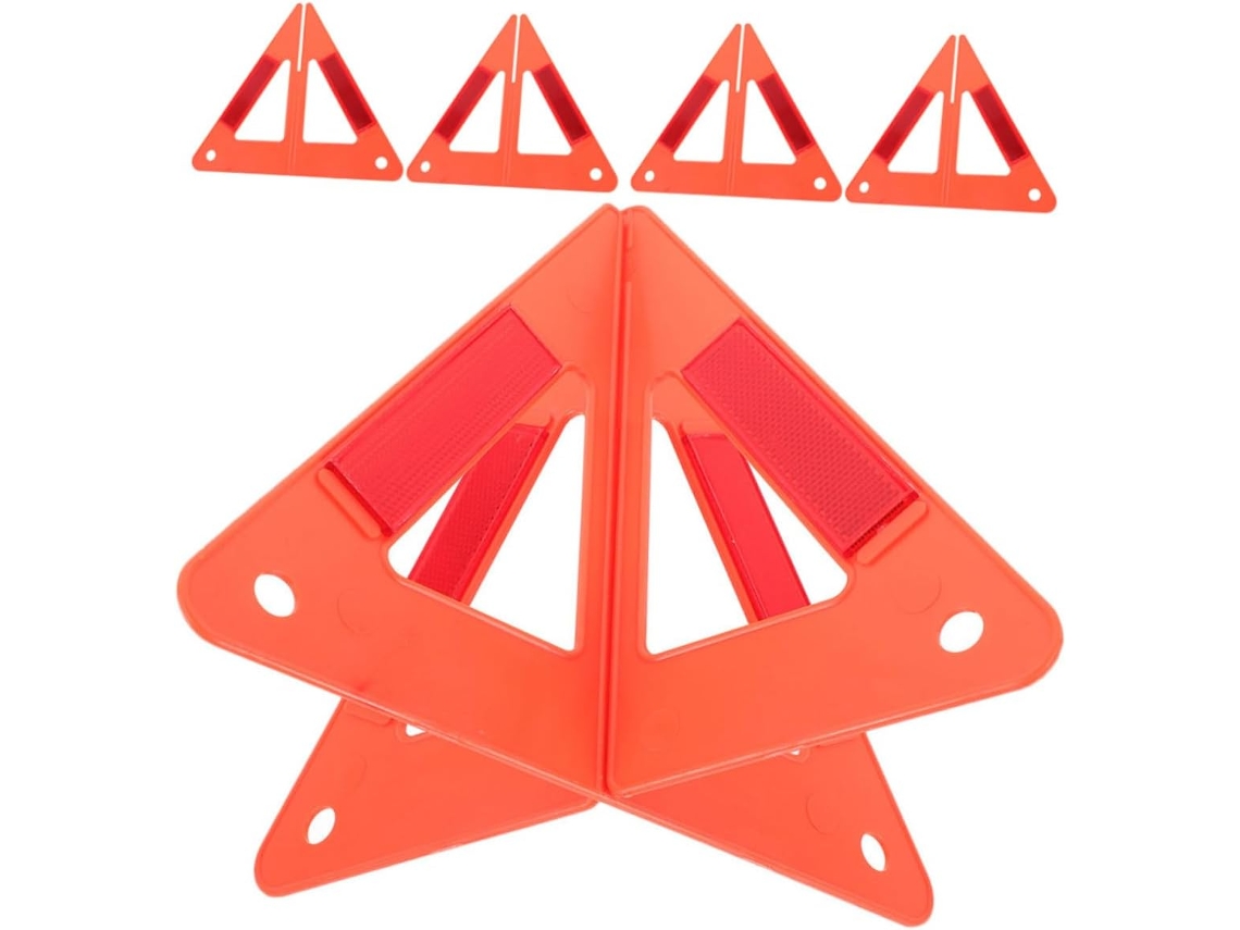 Triángulo De Advertencia Impermeable Para Automóvil (5 Piezas)