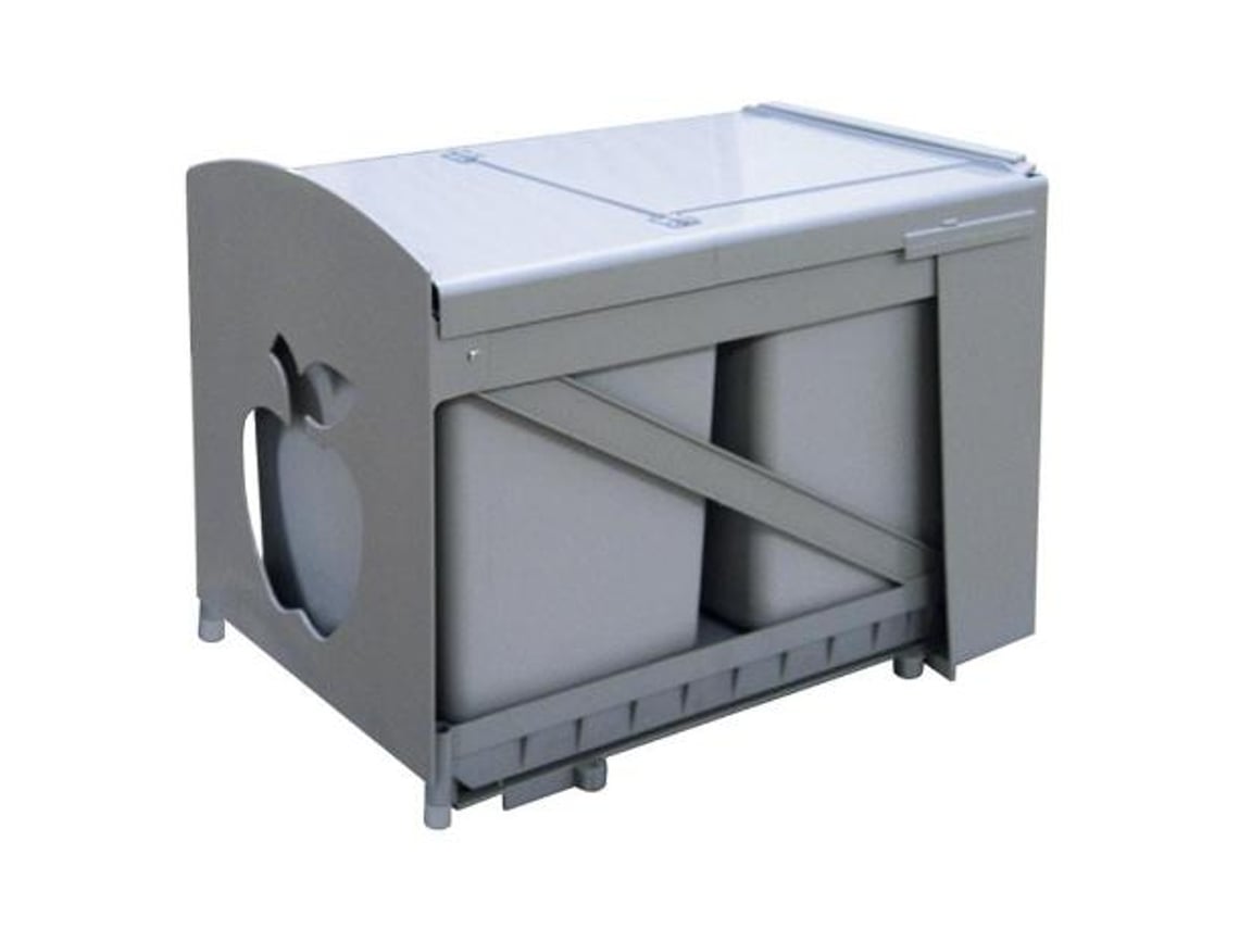 Modulo cubo basura ecológico extraible 2x16l incluye set de mecanizacion a  la puerta