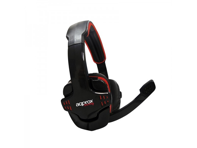 Auriculares con Micrófono APPROX appGH9 Negro y Rojo