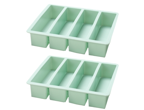 Bandeja de cubitos de hielo para botellas de agua, palitos largos de cubitos de hielo para whisky, cóctel, verde (150 g)