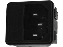 Enchufe Iec320 C14, Dispositivo Antirretorno, Portafusibles, Toma De Corriente Ac250v 10a