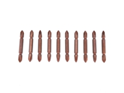 Juego De 10 Puntas Magnéticas Phillips Para Destornillador Eléctrico De Acero Aleado De 65*6,3 Mm