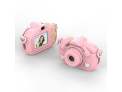 Cámara Digital Para Niños Y Niñas, Con Cámara Dual Y Tarjeta Sd De 32 Gb (rosa)
