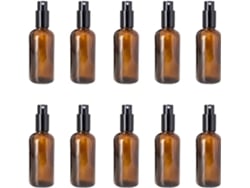 Juego De 10 Botellas De Vidrio Vacías Con Pulverizador, Rellenables, Para Perfume Y