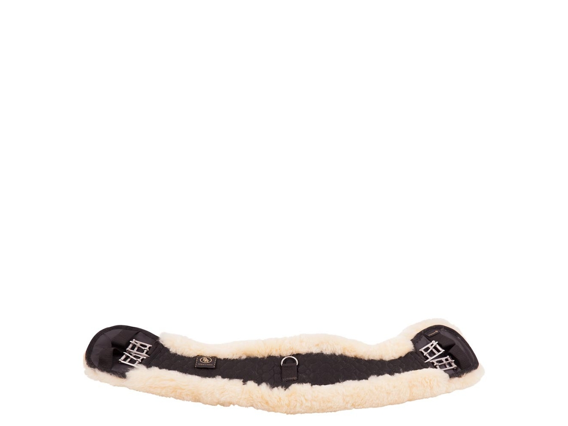 Cincha de montar forrada de piel de oveja BR Equitation Eclipse