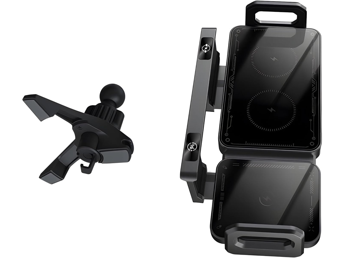 Transmisor De Potencia Para Automóvil Con Rotación De 90 Grados Y Soporte Para Dispositivo.