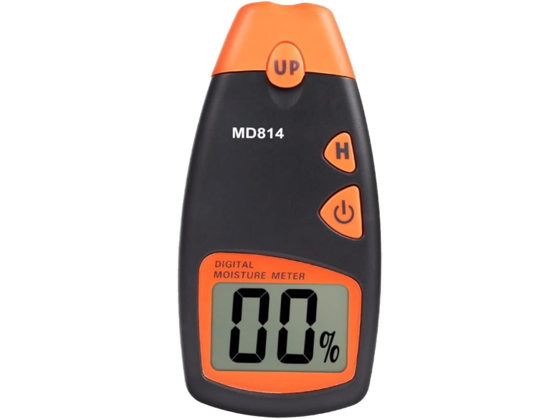 Medidor de humedad para pruebas de humedad, sin batería, sonda de 5 mm de profundidad Gokoco