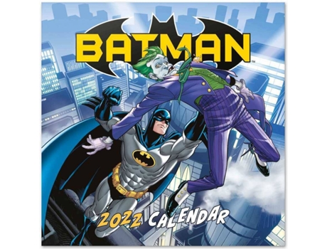 Calendario Erik Editores 2022 30x30 dc comics batman incluye de regalo pared │ anual mensual producto con licencia
